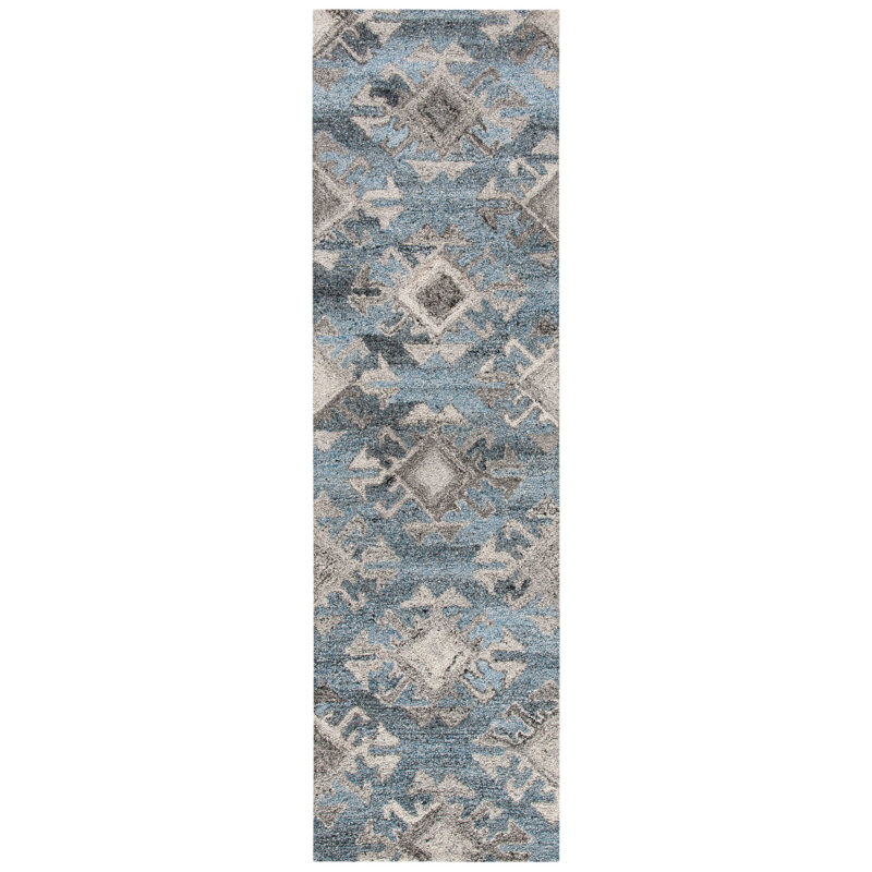 Selena Hand Tufted Performance Geometric Rug, Runner 2'3" x 8'