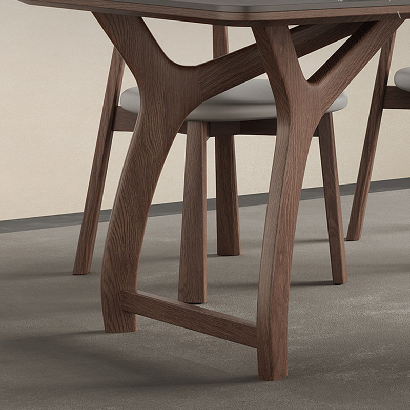 Ensemble de table de salle à manger rectangulaire moderne français, H 29,5 po x L 55,1 po x l 31,5 po