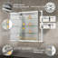 Pharmacie à DEL avec miroir de désembuage biseauté, montage en surface / encastré, prise de courant à intensité variable, horloge et capteur-769962878-769962872