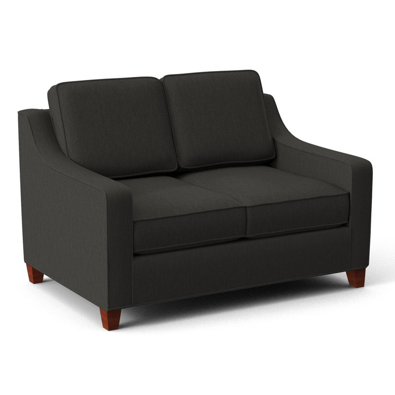 Clark 54" Square Arm Sofa Bed, BM Cherry, Ridgecrest Putty