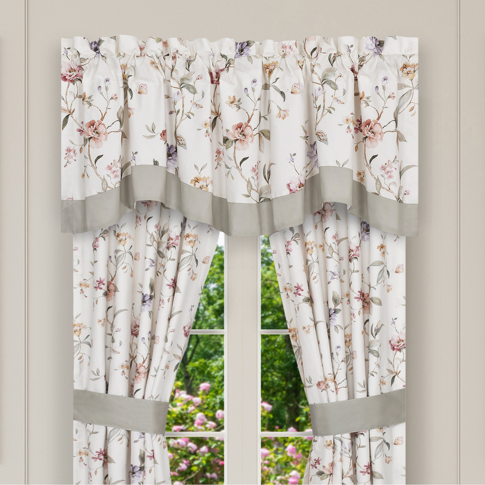 Reshma Window Scallop Valance Ivory