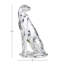 Statue en polystone assise avec taches en miroir