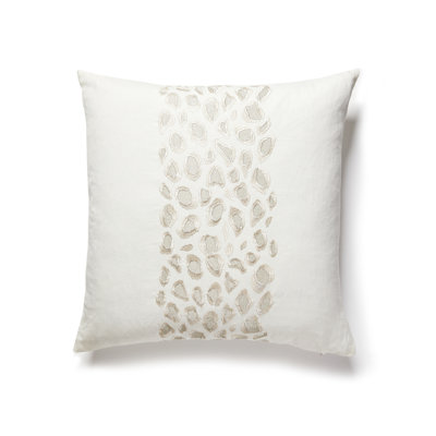 Animal Print Cotton Blend Reversible Throw Pillow