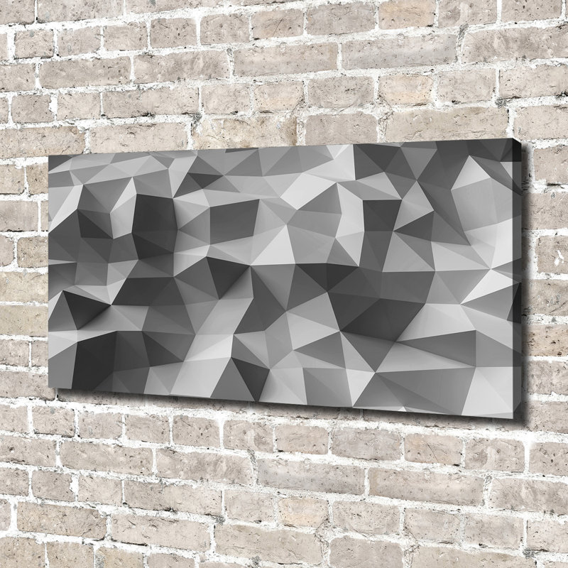Abstraction Triangles - Wrapped Canvas Print