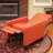 Recliner Push Back Chair For Elegant Home Décor Orange