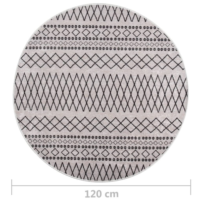 Finan Round 120 cm x 120 cm Moroccan Flatweave Area Rug