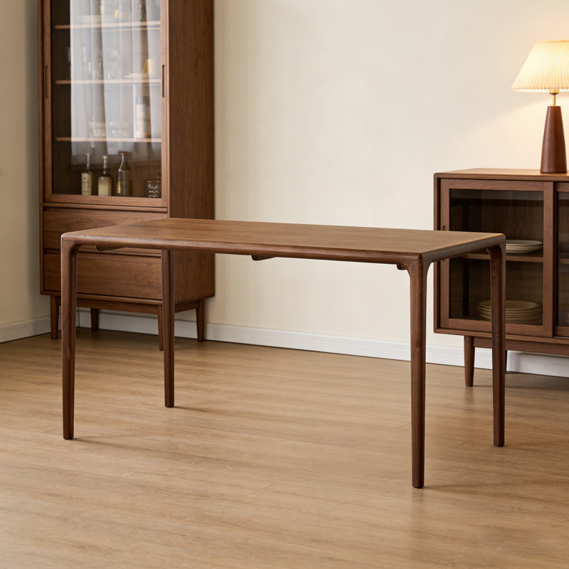 Table rectangulaire multifonctionnelle haut de gamme en noyer, H 29,52 po x L 62,99 po x l 31,49 po