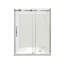 Porte de douche coulissante réversible de 60 po x l 32 po x H 75 po x 10 mm Sera avec quincaillerie carrée en or brossé et panneau latéral 32 po-99099852