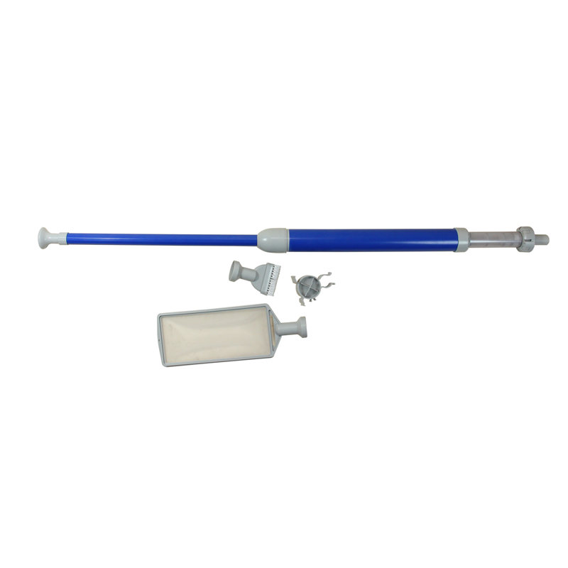 Ensemble d'entretien pour aspirateur de piscine 6 pièces gris et bleu