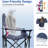 2 Pack Oversized Folding Camping Chairs For Adults – Padded Portable Lawn Chairs With Cup Holder, Heavy Duty Collapsible Outdoor Chairs For Camping, Fishing, Garden & Beach, 350 Lbs Capacity, American Flag Design