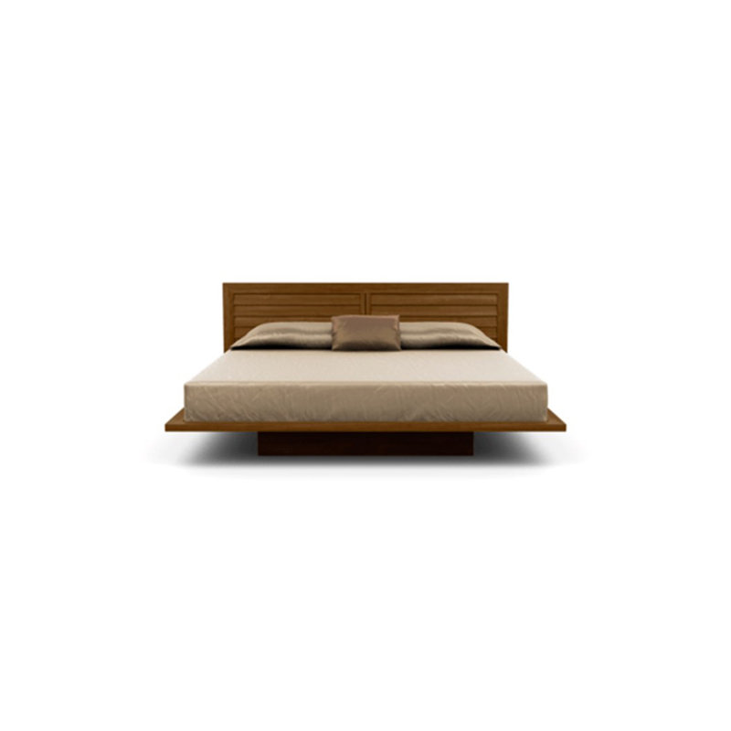 Moduluxe Solid Wood Bed, California King, Natural Walnut