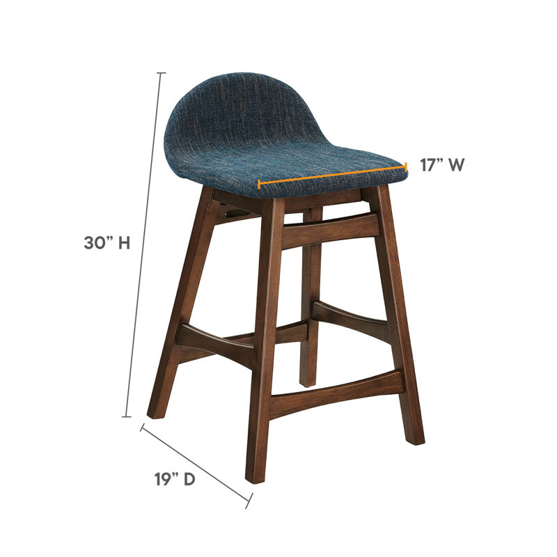 Tabouret Modway Juno, Tabouret de comptoir (siège d’une hauteur de 24, Marine