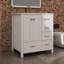 Ensemble de meuble-lavabo 30 po avec lavabo en céramique, ensemble de meuble-lavabo autoportant avec 4 tiroirs et portes à fermeture douce-2137993958