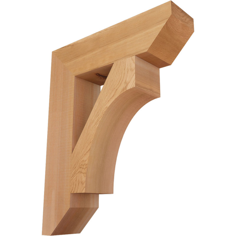 Support en bois Westlake, Cèdre rouge, H 20 po x l 3,5 po x P 16 po