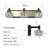 LED 3-Light Modern Crystal Bathroom Vanity Light