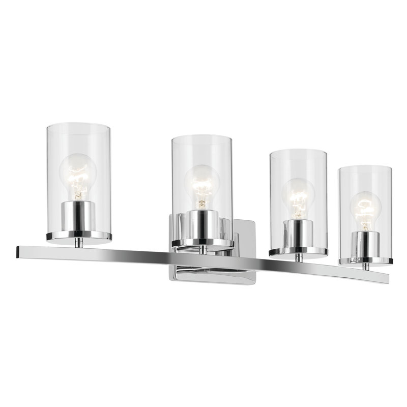 31.25" 4-Light Vanity Light, Chrome