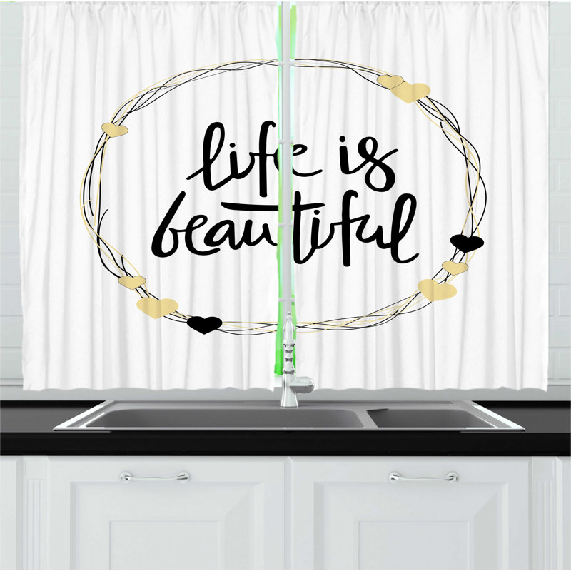 Ruffled Kitchen Curtain