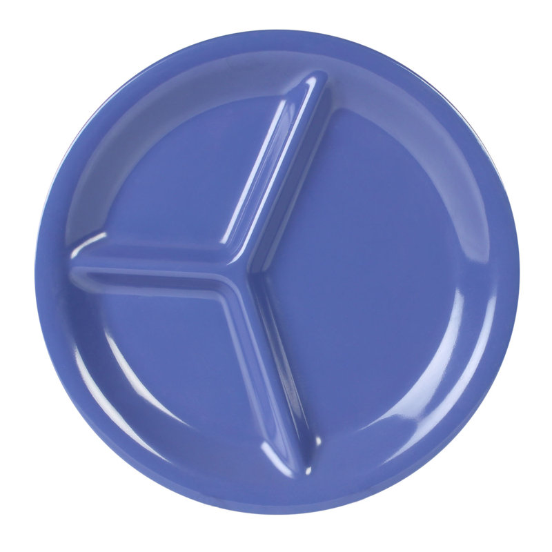 Thunder Group Inc. Melamine Divided Serving Dish, Blue