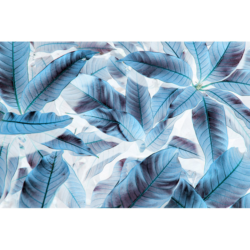 Leaf Pattern On The Surface by Suradech14 - Wrapped Canvas Print, 61cm H x 91cm W x 3.8cm D