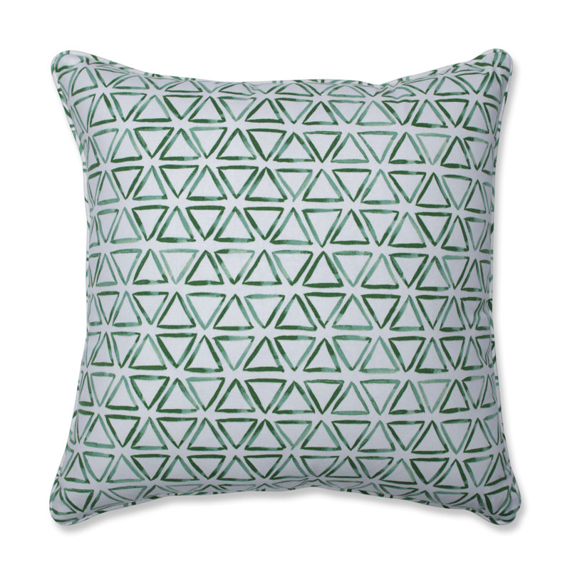 Coussin en coton Painted Triangles, 18 po x 18 po