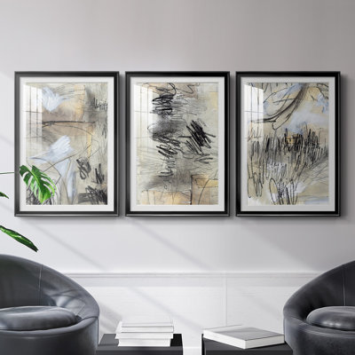 " Masked Notes I " 3 - Pieces Painting Print