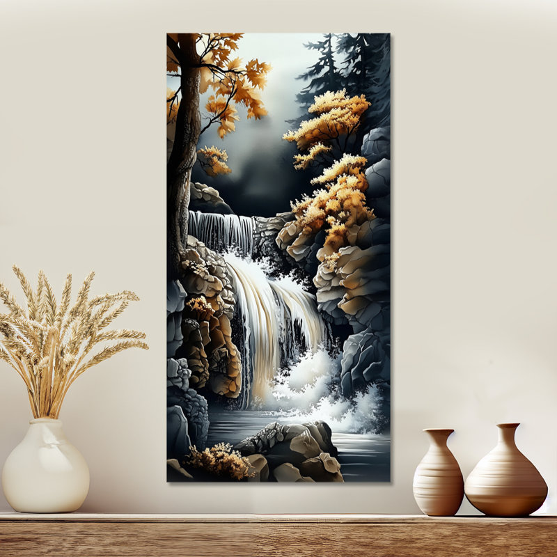 «Fall», reproduction d'art en métal, 16" W x 32" H