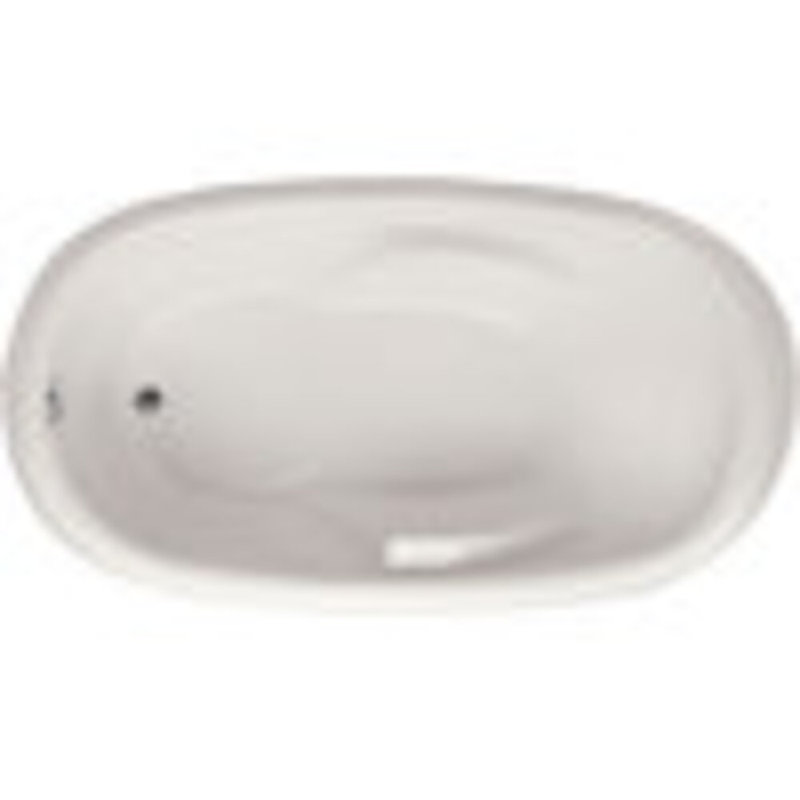 Kimberly 71.5'' x 40'' Soaking Acrylic Bathtub, Almond, Polished Chrome