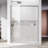 Uks13 56 In. To 60 In. W X 76 In. H Right-Side Opening Semi-Frameless Triple Bypass Sliding Shower Door With 5/16 In. (8Mm) Clear Glass In Brushed Nickel-121255067-121255069-121869876