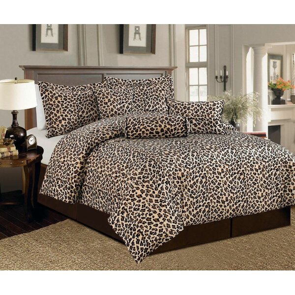 BETSEYS LEOPARD CHARCOAL QUEEN SHEET SET LEOPARD