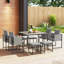 Steel Patio Dining Set Table,