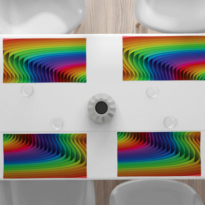 Polyester Abstract Rectangle Placemat