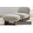 Loyal Boucle Fabric Accent Chair And Ottoman Set-104318334-104318335