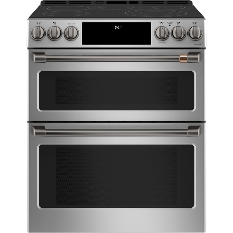 Front Control Electric Range Handle Kit, Brushed Black