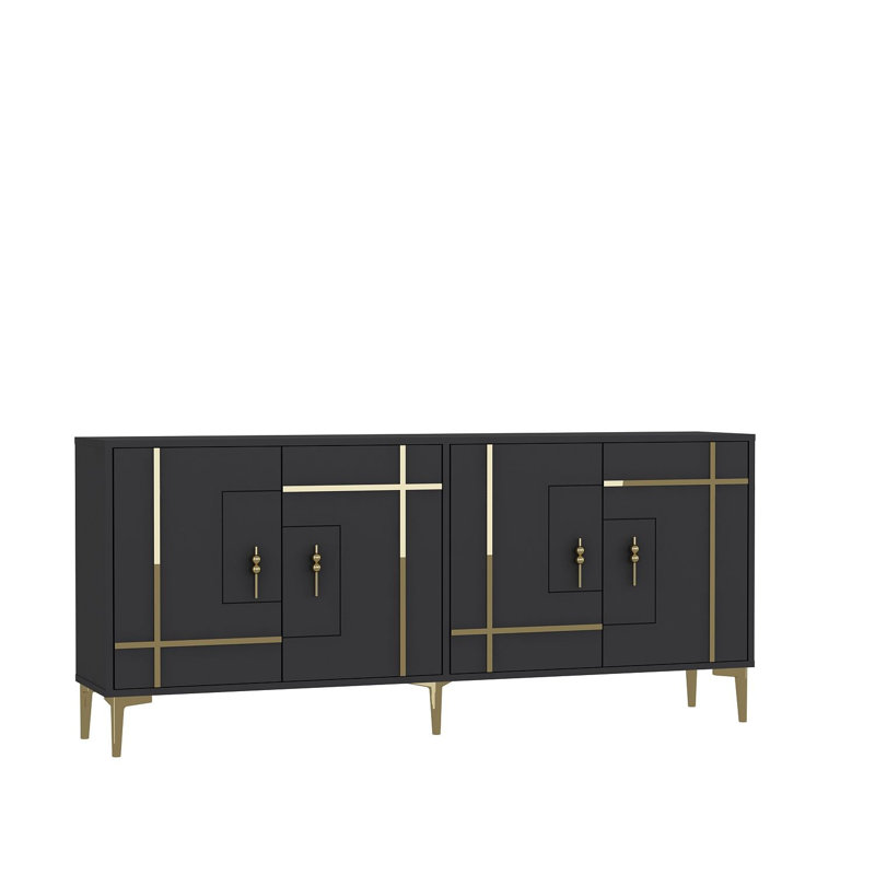 Console, Noir et or