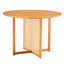 Table en bois avec une touche rétro campagne chinoise, pour la salle à manger et le bureau, assemblage rapide de salon de style rond en bois massif facile à construire