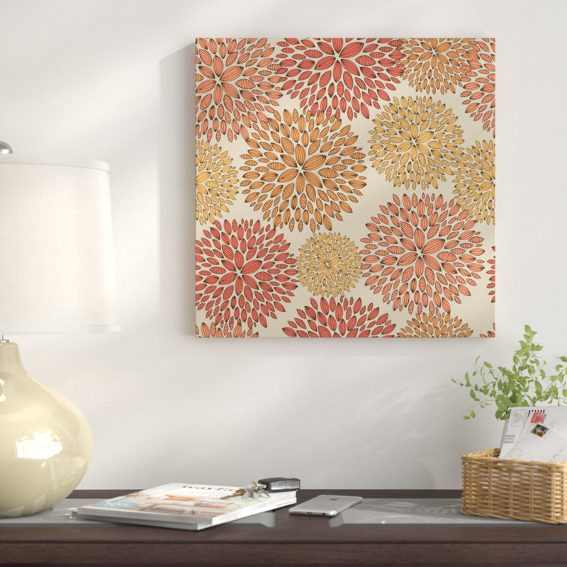 Pissenlits, impression sur toile tendue, H 37 po x l 37 po x P 1,5 po, Toile tendue