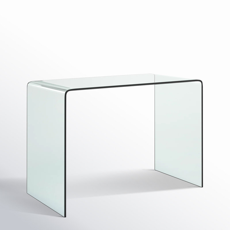 Adreanna Paleczny Writing Desk, Clear, 30" H x 43.29" W x 21.69" D