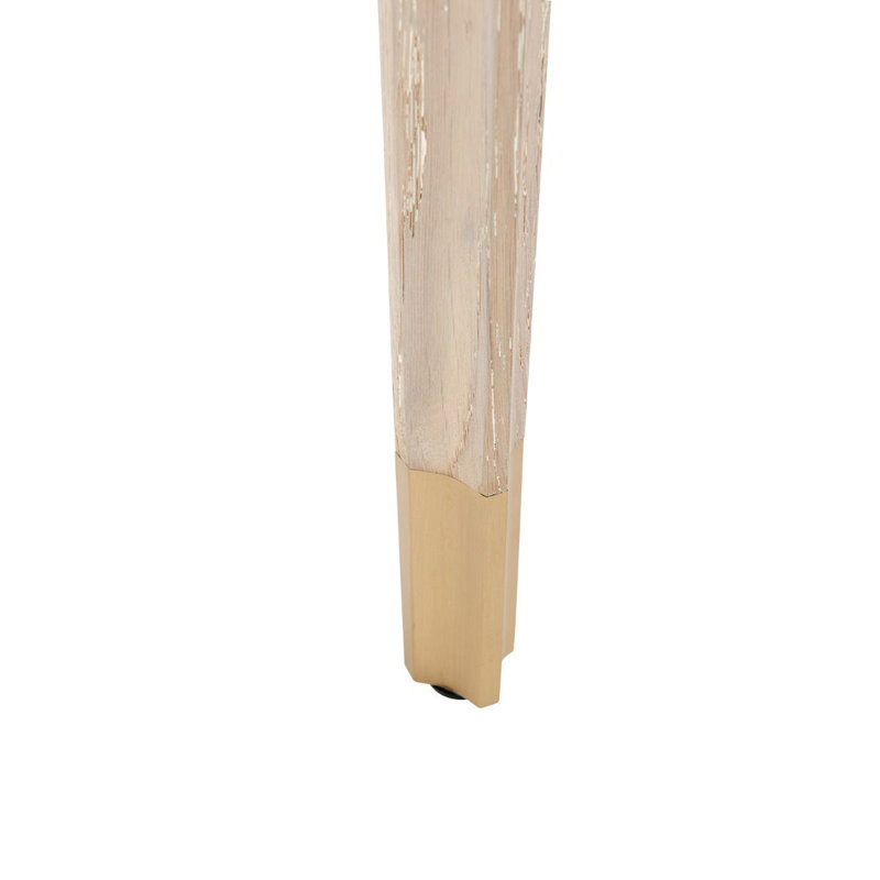 Bertram End Table, Bleached Cerused Oak
