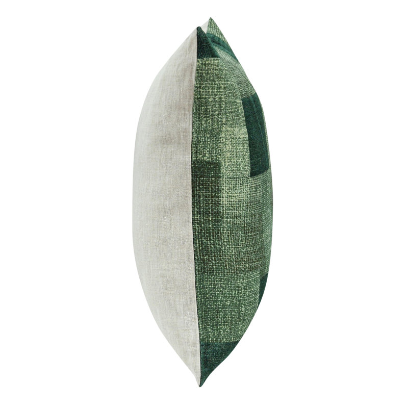 Praia 22" Fabric Green  Throw Pillow