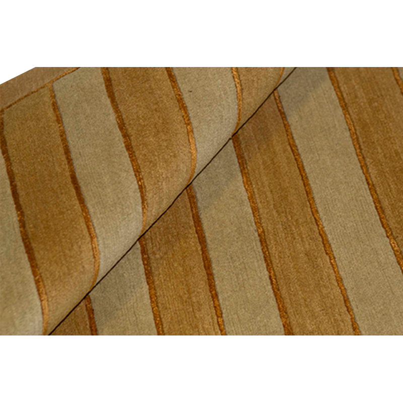Hand-Knotted High-Quality Orange Area Rug