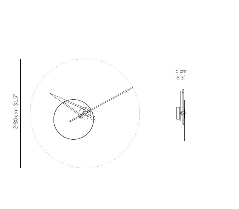 Cris Metal Analog Wall Clock, White