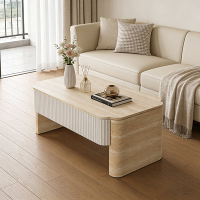 Table basse à plateau relevable