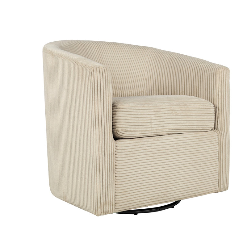 Chaise en velours côtelé 1 pièce