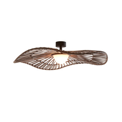 Mediterrània Plastic LED Semi Flush Mount
