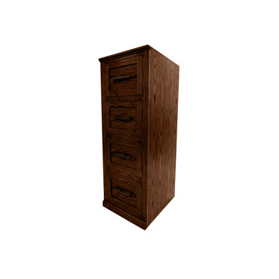 Tradtional Shaker Solid Wood 4 Drawer File Cabinet