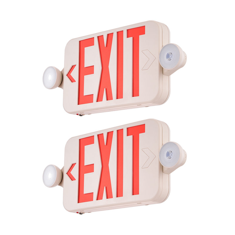 VEVOR Thermoplastic LED Double Sided Emergency Exit Combo Sign