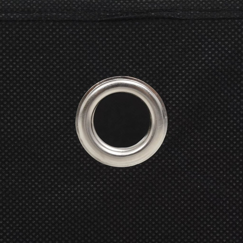 Symple Stuff Fabric Decorative Bin, Black
