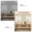 6 - Light 115cm Metal Farmhouse Dimmable Flush Mount