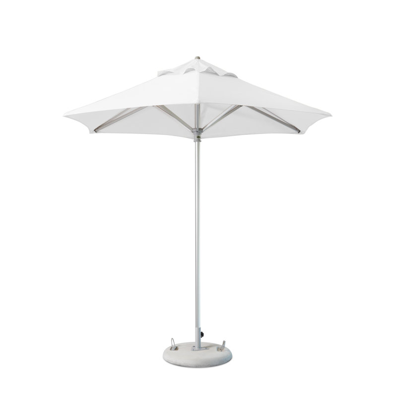 6 9'' W Umbrella, White