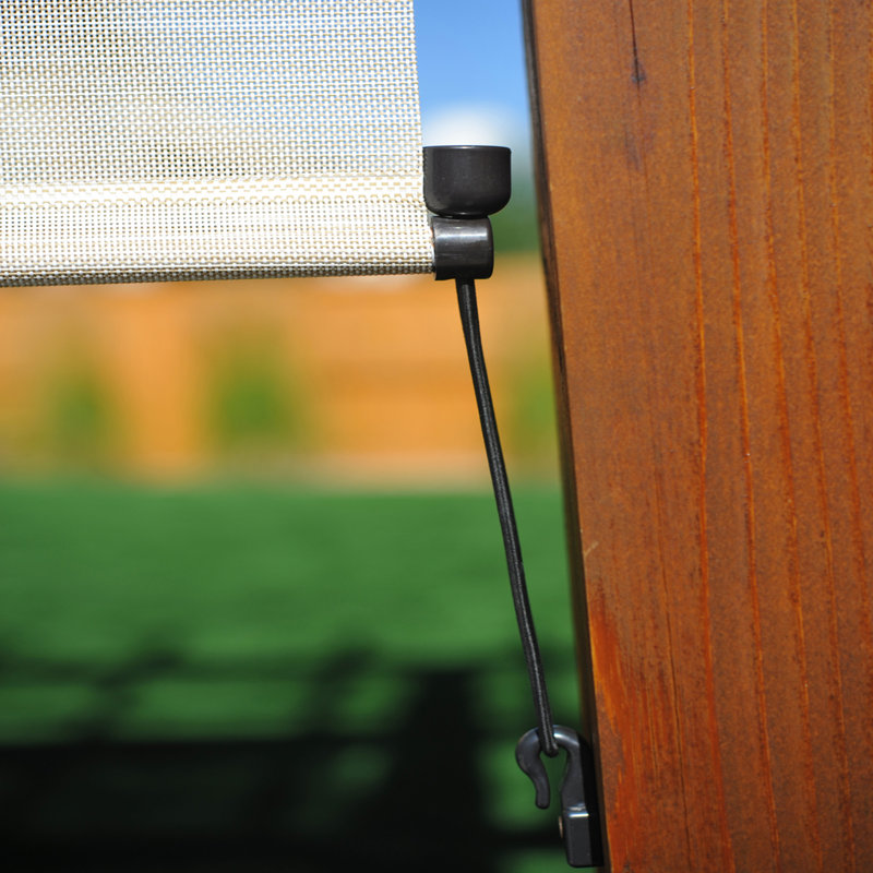 Dreiling Semi-Sheer Outdoor Roller Shade, Caribbean, 120" W